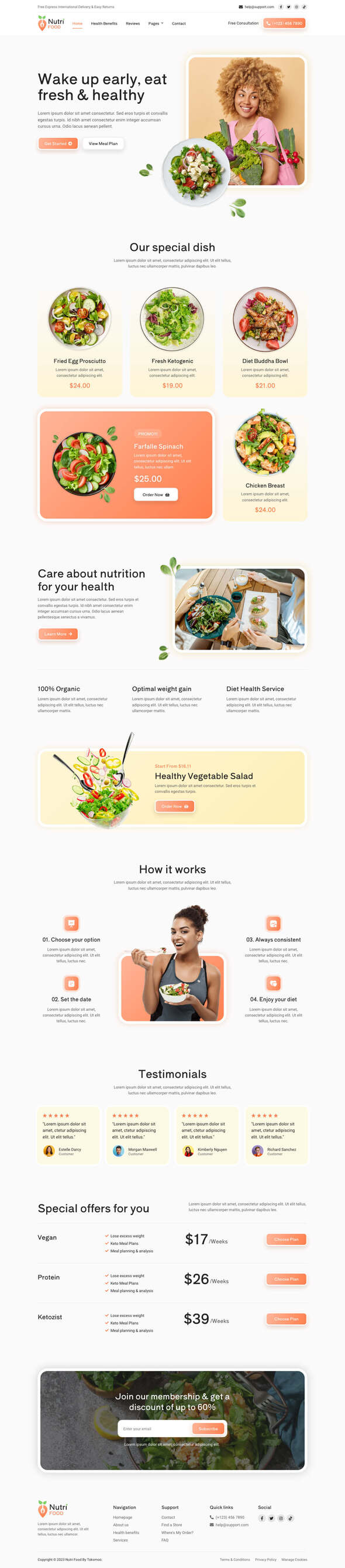 Nutri Food - A Nutritious Nutrition and Health Template Kit for Elementor Pro